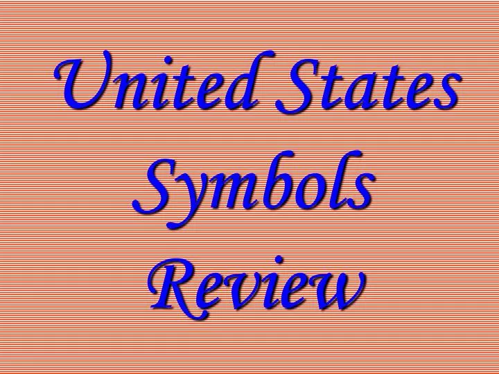united states symbols review
