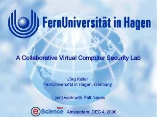 A Collaborative Virtual Computer Security Lab