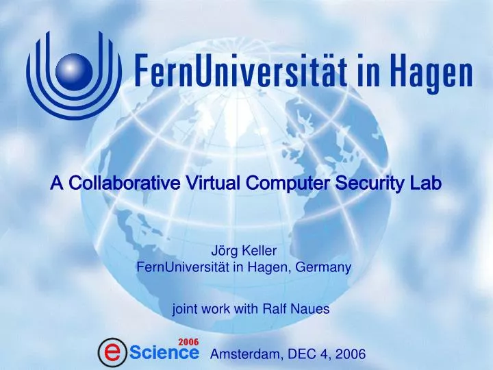 a collaborative virtual computer security lab