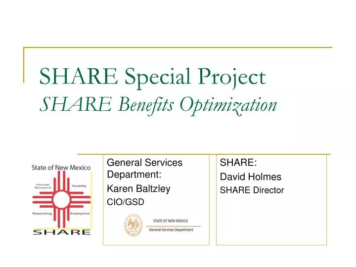 share special project share benefits optimization