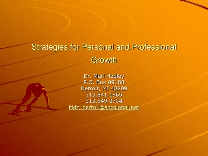 strategies for personal and professional growth