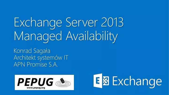 exchange server 2013 managed availability