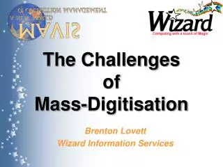 The Challenges of Mass-Digitisation