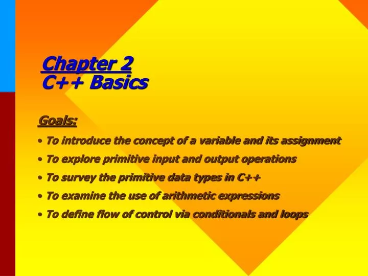 chapter 2 c basics