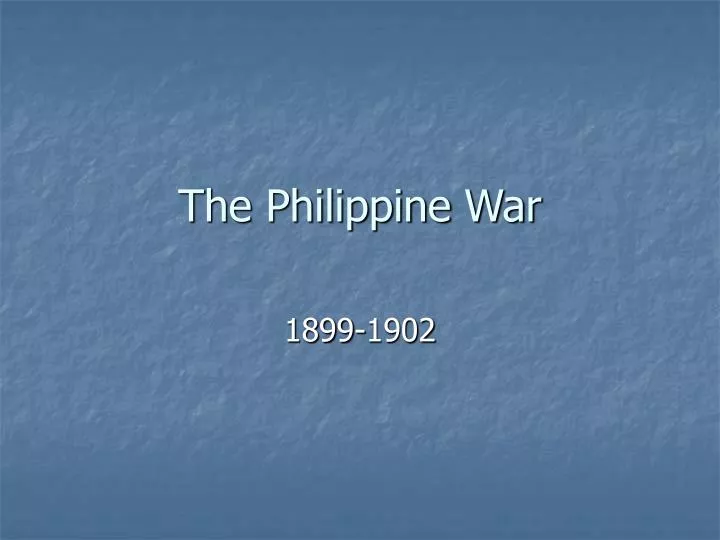 the philippine war