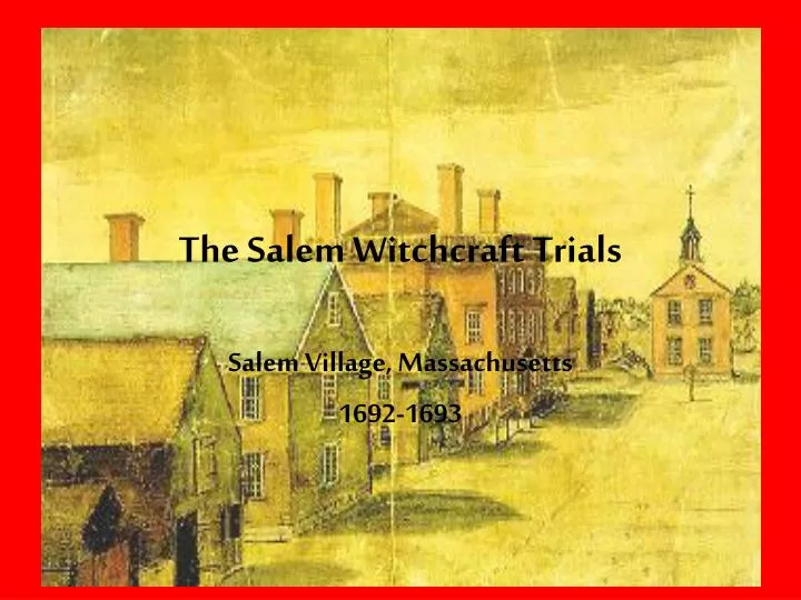 the salem witchcraft trials