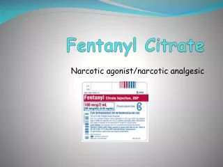 Fentanyl Citrate