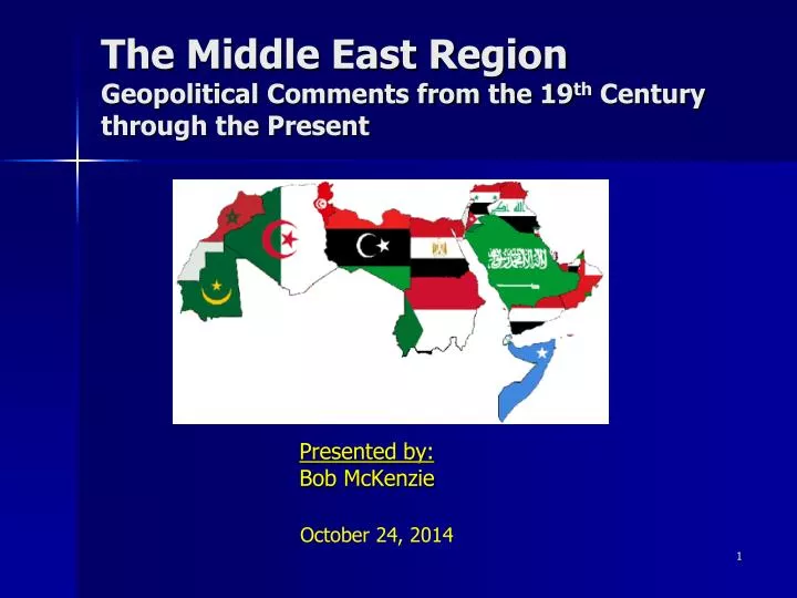 the middle east region geopolitical comments from the 19 th century through the present