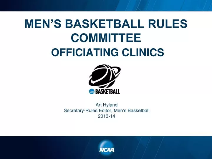 men s basketball rules committee officiating clinics