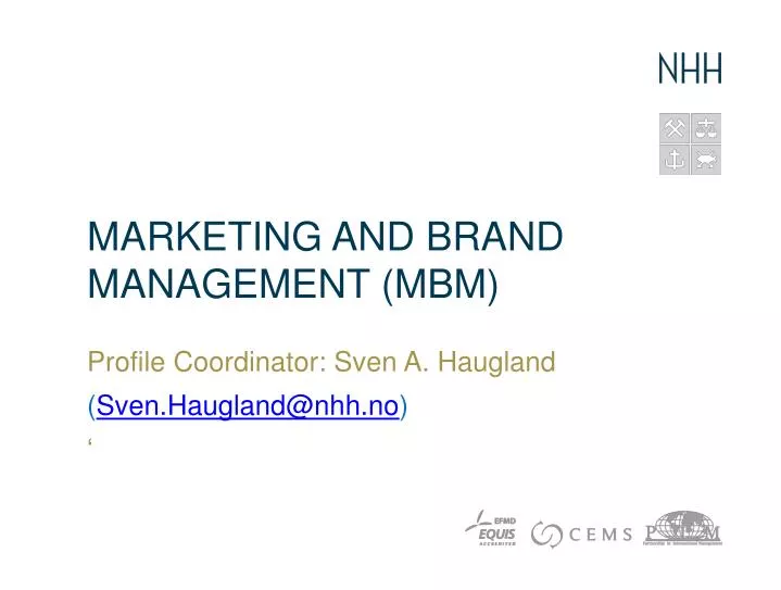marketing and brand management mbm
