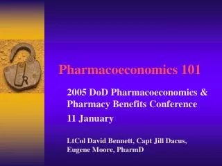 Pharmacoeconomics 101