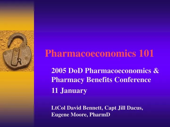 pharmacoeconomics 101