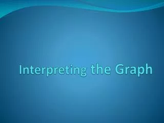 Interpreting the Graph