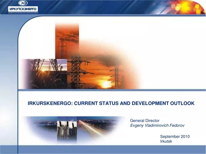 irkurskenergo current status and development outlook