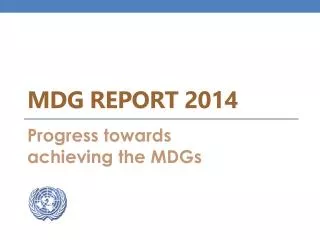 MDG Report 2014