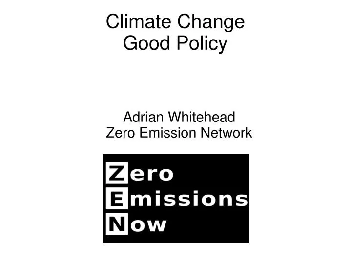 adrian whitehead zero emission network