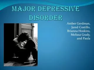 Major depressive disorder