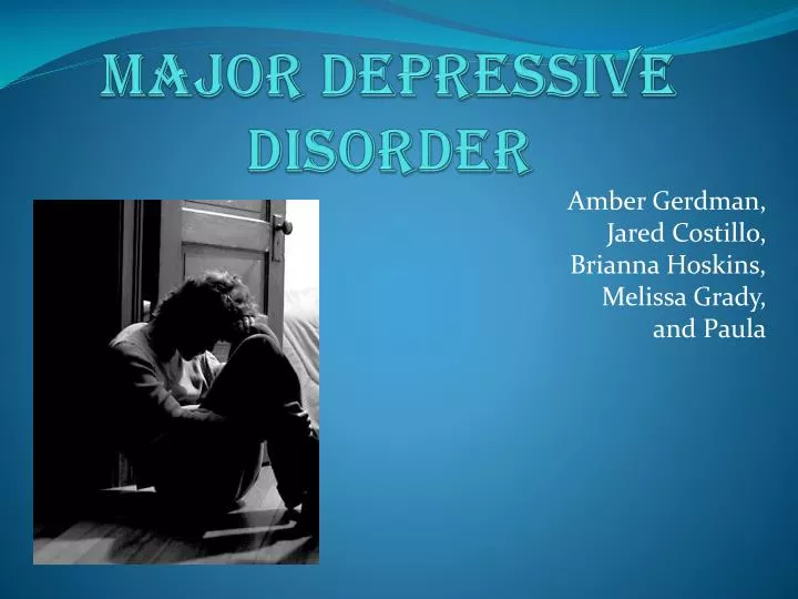 major depressive disorder