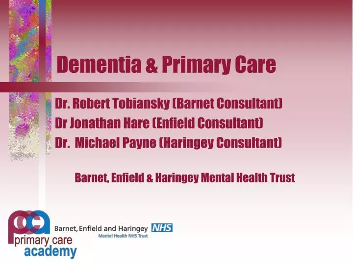 dementia primary care