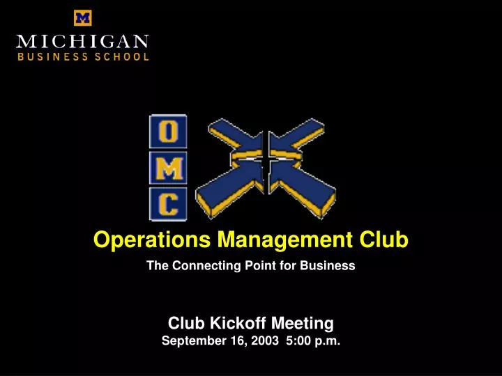 operations management club