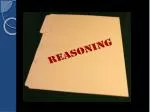 Reasoning - slide 1