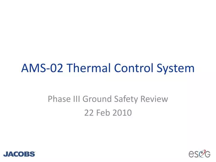 ams 02 thermal control system