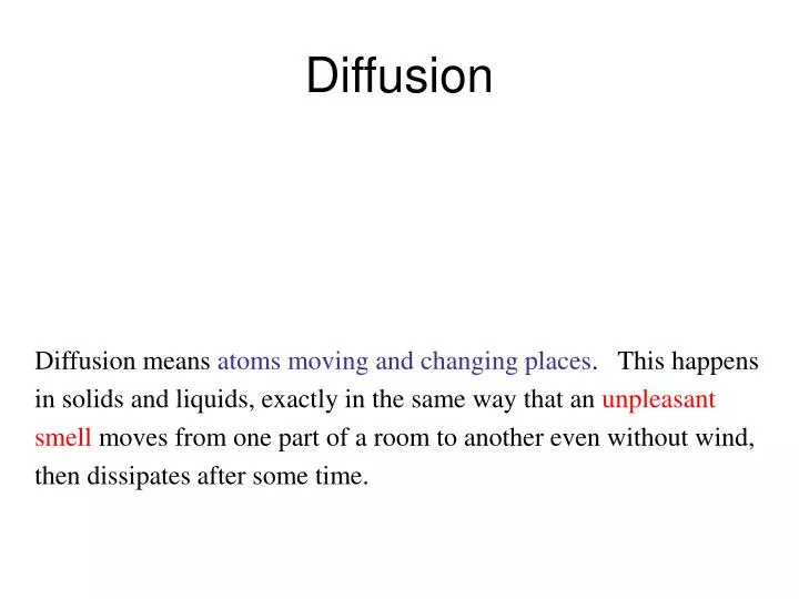 diffusion