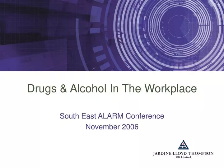 drugs alcohol in the workplace