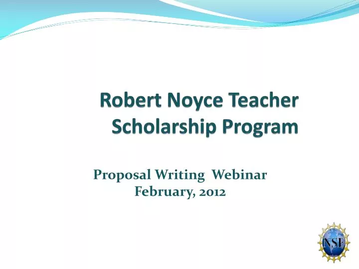 robert noyce teacher scholarship program