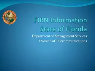 FIRN Information State of Florida