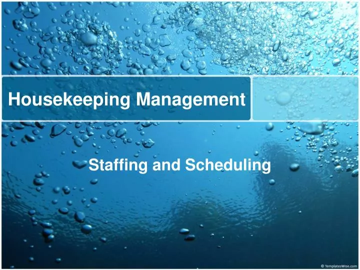 housekeeping management