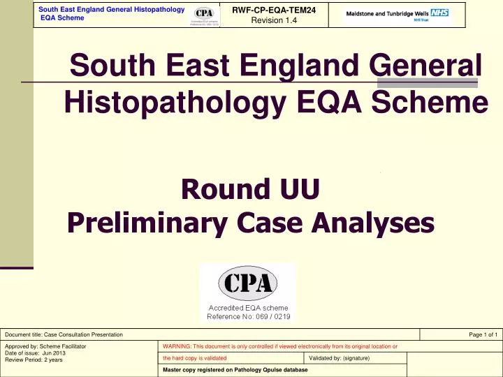 south east england general histopathology eqa scheme
