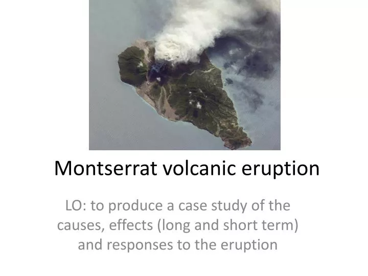 montserrat volcanic eruption