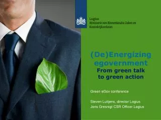 (De)Energizing egovernment From green talk to green action