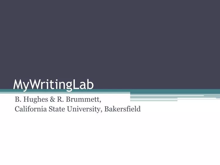 mywritinglab