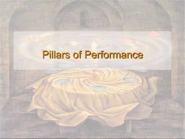 pillars of performance