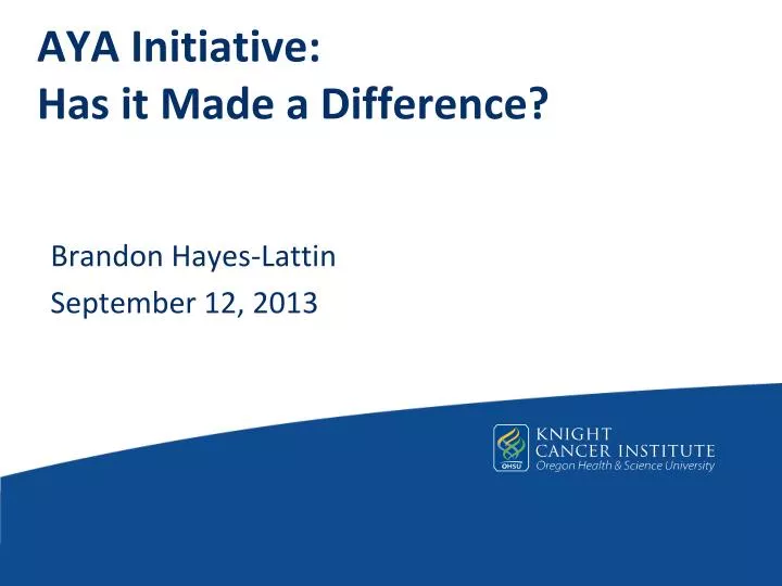 aya initiative has it made a difference