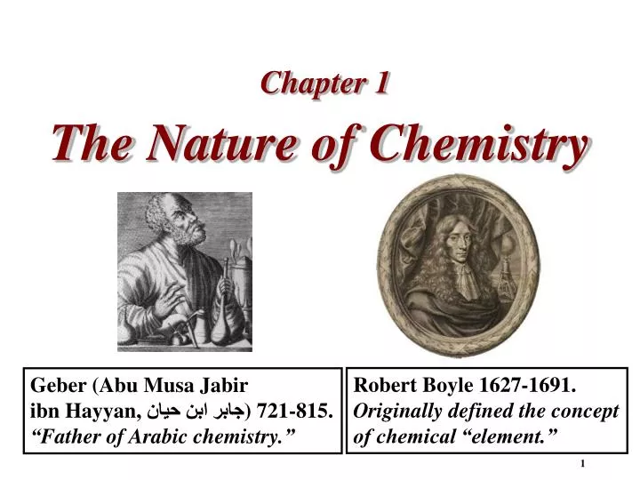 the nature of chemistry