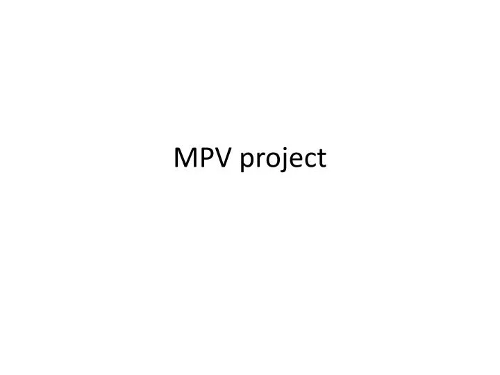 mpv project