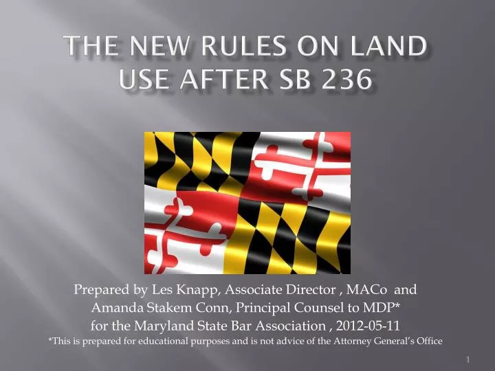 the new rules on land use after sb 236