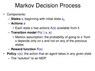 Markov Decision Process