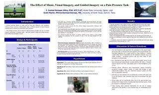 The Effect of Music, Visual Imagery, and Guided Imagery on a Pain Pressure Task