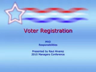 Voter Registration