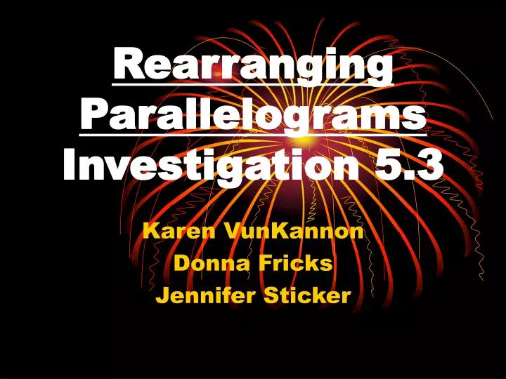 rearranging parallelograms investigation 5 3
