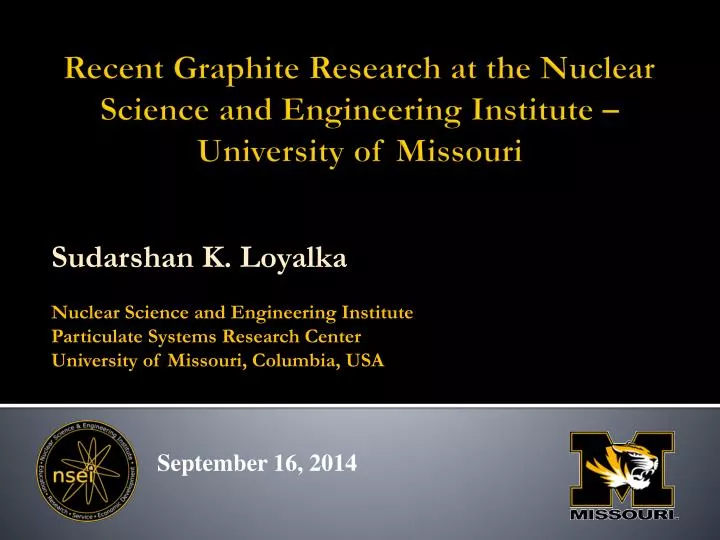 recent graphite research at the nuclear science and engineering institute university of missouri