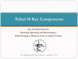 tribal 10 key components