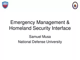 Emergency Management &amp; Homeland Security Interface