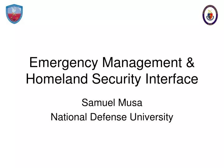 emergency management homeland security interface
