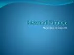 Personal Finance - slide 1