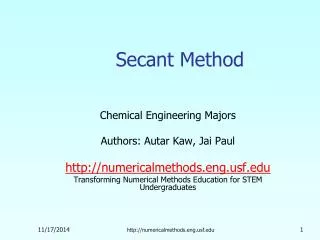 Secant Method